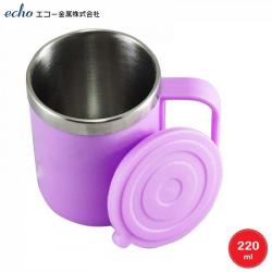 Cốc giữ nhiệt inox bọc nhựa Echo 220ml (Hồng|Tím|Xanh|)_5