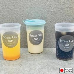 Cốc uống nước có lỗ cắm ống hút Straw Cup 500ml (màu hồng)_7