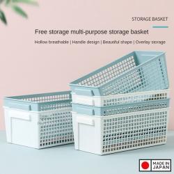 Giỏ đựng đồ đa năng Inomata Slim size S - Màu xanh_5