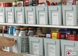 Giỏ đựng đồ đa năng Inomata Slim size S - Màu xanh_7