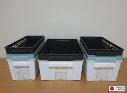 Giỏ đựng đồ đa năng Inomata Slim size L - Màu đen_11