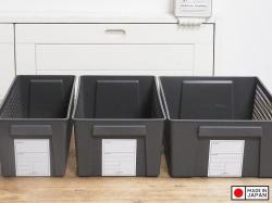 Giỏ đựng đồ đa năng Inomata Slim size L - Màu đen_12