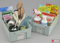 Giỏ đựng đồ đa năng Inomata Slim size L - Màu xanh_5