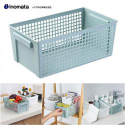 Giỏ đựng đồ đa năng Inomata Slim size M - Màu xanh_12