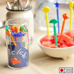 Hộp 20 tăm xiên trái cây hình cá biển Pick_2