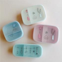 Hộp Cơm 02 ngăn Nakaya Bento Flower 650ml_2