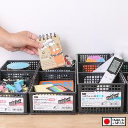 Rổ chữ nhật đựng đồ 03 ngăn, vách rời size XL-màu đen_3