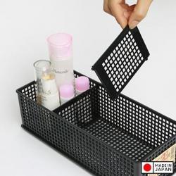 Rổ chữ nhật đựng đồ 03 ngăn, vách rời L-BK_11