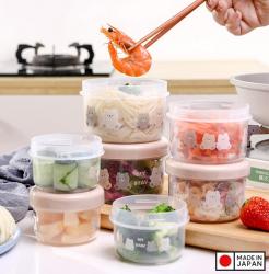 Set 02 hộp đựng thực phẩm Nakaya Pot Bear 160ml_3
