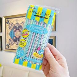 Set 50 ống hút mini bọc rời, đầu gập Torune Freshful Ø4x160mm_4