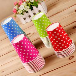 Set 30 cốc giấy chấm bi Maruki 100ml_7