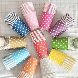 Set 30 cốc giấy chấm bi Maruki 100ml_5