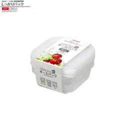 Set 3 hộp thực phẩm Nakaya Home Pack 380ml - Nắp trắng_A