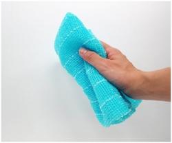 Khăn tắm tạo bọt mềm mại Awayuki - Xanh nhạt_7