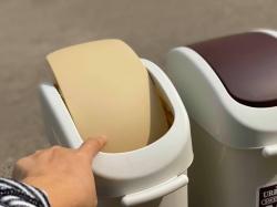 Thùng rác Urbanity 10L nắp xoay - Màu be_7