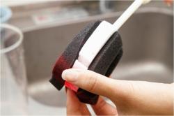 Cây cọ rửa bình nước, chai lọ cán dài Kokubo_2