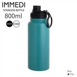 Bình inox giữ nhiệt Immedi 800ml - Xanh Blue_A