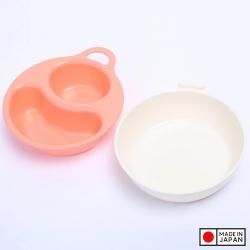 Bộ bát ăn dặm chia ngăn Inomata Paku - Màu hồng_9
