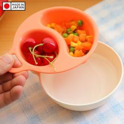 Bộ bát ăn dặm chia ngăn Inomata Paku - Màu hồng_3