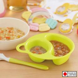 Bộ bát ăn dặm chia ngăn Inomata Paku - Màu xanh_2