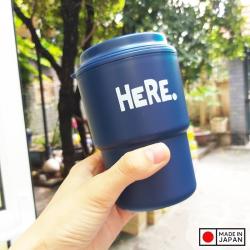 Cốc giữ nhiệt có nắp xoay Here 320ml - Màu Navy_2