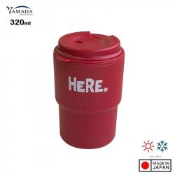 Cốc giữ nhiệt có nắp xoay Here 320ml - Màu Red_A