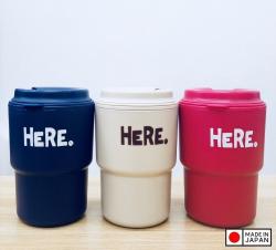 Cốc giữ nhiệt có nắp xoay Here 320ml - Màu Red_3