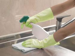 Găng tay cao su St. Family Vinyl Este size L - Xanh_2