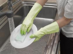 Găng tay cao su St. Family Vinyl Este size L - Xanh_3