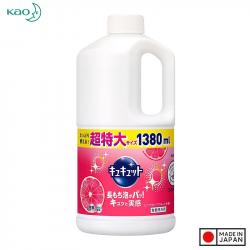 Nước rửa chén bát Kao Kyukyuto 1380ml - Hương cam đỏ_A