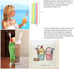 Set 35 ống hút trà sữa Hashiba Ø10x210mm_7