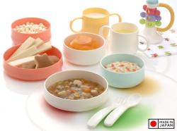 Set thìa nĩa nhựa cho bé Inomata Alku_3