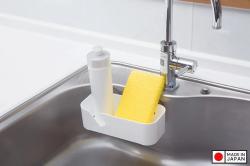 Giá để xà bông, mút rửa chén dạng lưới nội địa Nhật Bản- Màu trắng_3