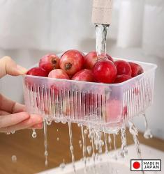 Hộp đựng thực phẩm có giá lót Nakaya Pack T 1.1L_5