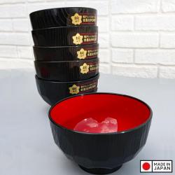 Bát nhựa tròn cỡ trung Nakaya 730ml - Màu đen (Ø13.8 x 7.4cm)_7