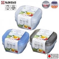 Set 3 hộp thực phẩm Nakaya Home Pack C3P 380ml - Clear_3
