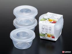 Set 3 hộp thực phẩm Nakaya Home Pack D3P 250ml - Clear_4