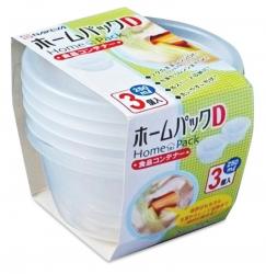 Bộ 3 hộp thực phẩm tròn Nakaya Home Pack 250ml - Nắp trong_3