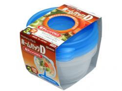 Bộ 3 hộp thực phẩm tròn Nakaya Home Pack 250ml - Nắp xanh_3