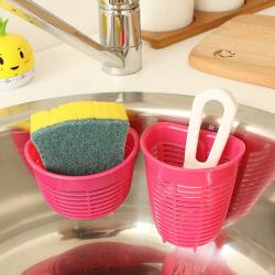 Giỏ đựng búi rác Inomata Flow - Màu hồng_4