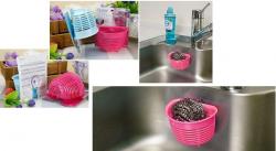 Giỏ đựng búi rác Inomata Flow - Màu xanh_6