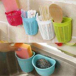 Giỏ treo tiện ích có núm hít chân không - Màu xanh_5