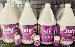 Nước giặt xả July 2X Vivid Purple - 3500ml Tím_3