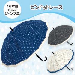 Ô dù đúc bấm khóa tự động Crux 55cm - Chấm bi_4