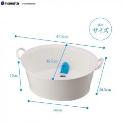 Chậu nhựa tròn Inomata Wash Tub 12 lít_9