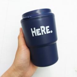 Cốc giữ nhiệt có nắp xoay Here 320ml - Màu Navy_5