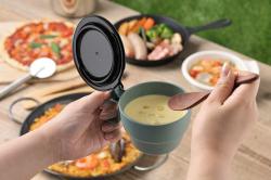 Cốc súp có nắp Inomata 300ml - Màu xanh_3