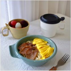 Cốc súp có nắp Inomata 300ml - Màu be_7