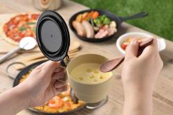 Cốc súp có nắp Inomata 300ml - Màu be_3