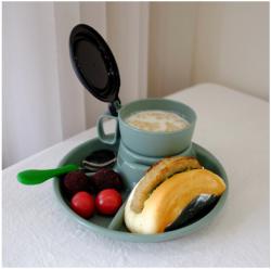 Cốc súp có nắp Inomata 300ml - Màu xanh_7